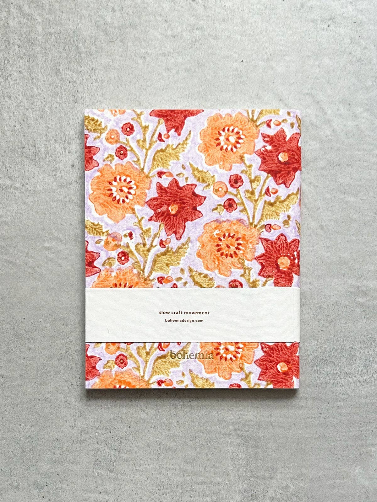 Floribunda Handmade Notebook, Lilac