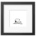 Peanuts Nope Framed Print Handmade