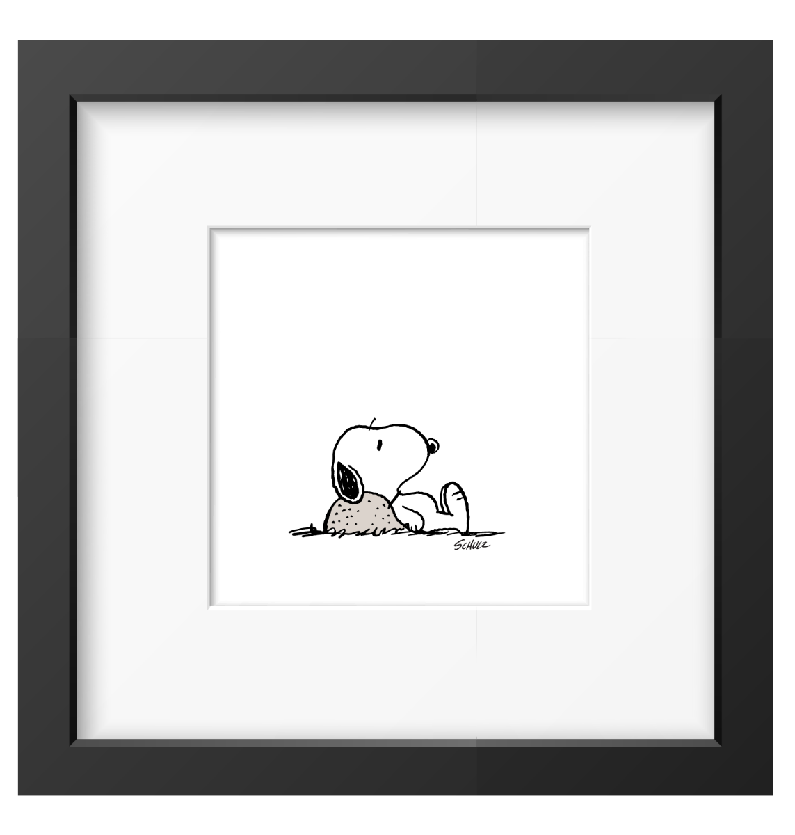 Peanuts Nope Framed Print Handmade