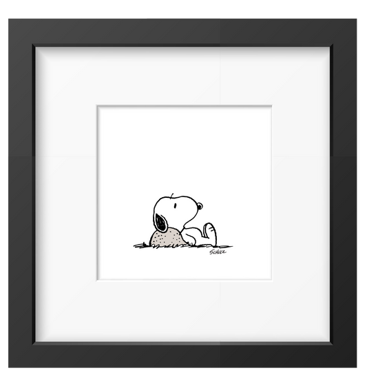 Peanuts Nope Framed Print Handmade