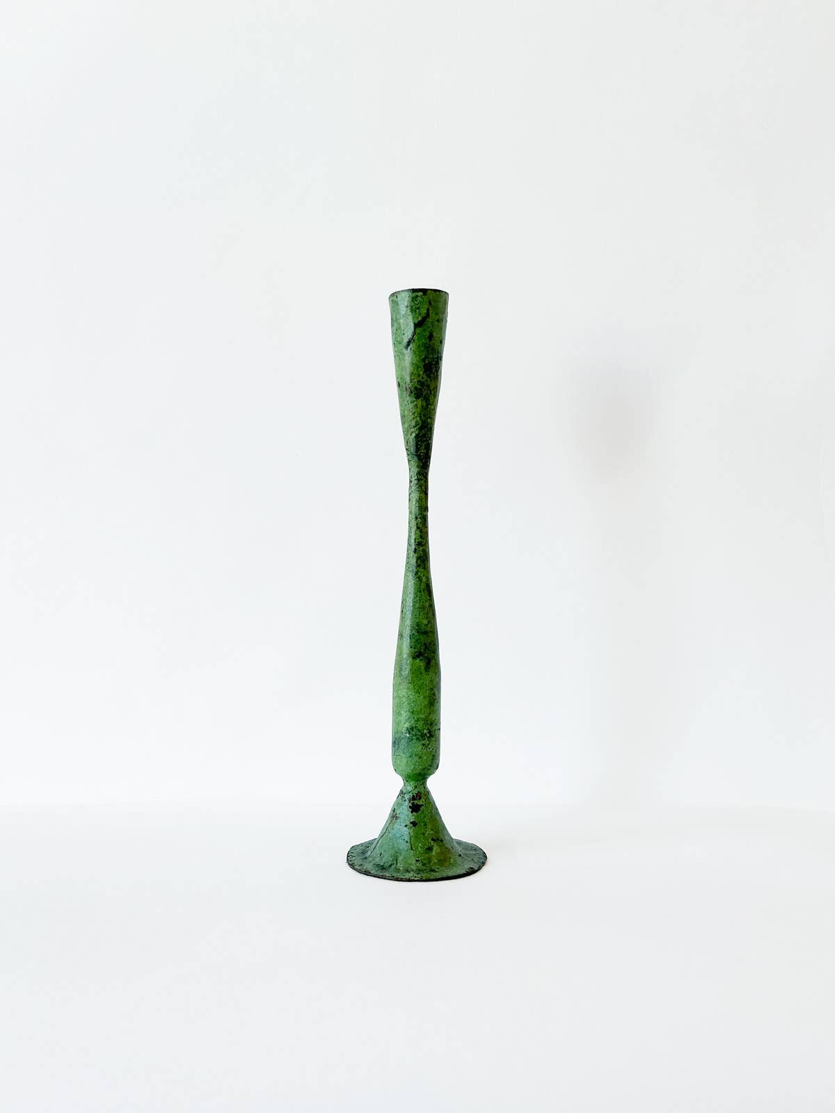 Verdigris Candlestick, Shelley: Large