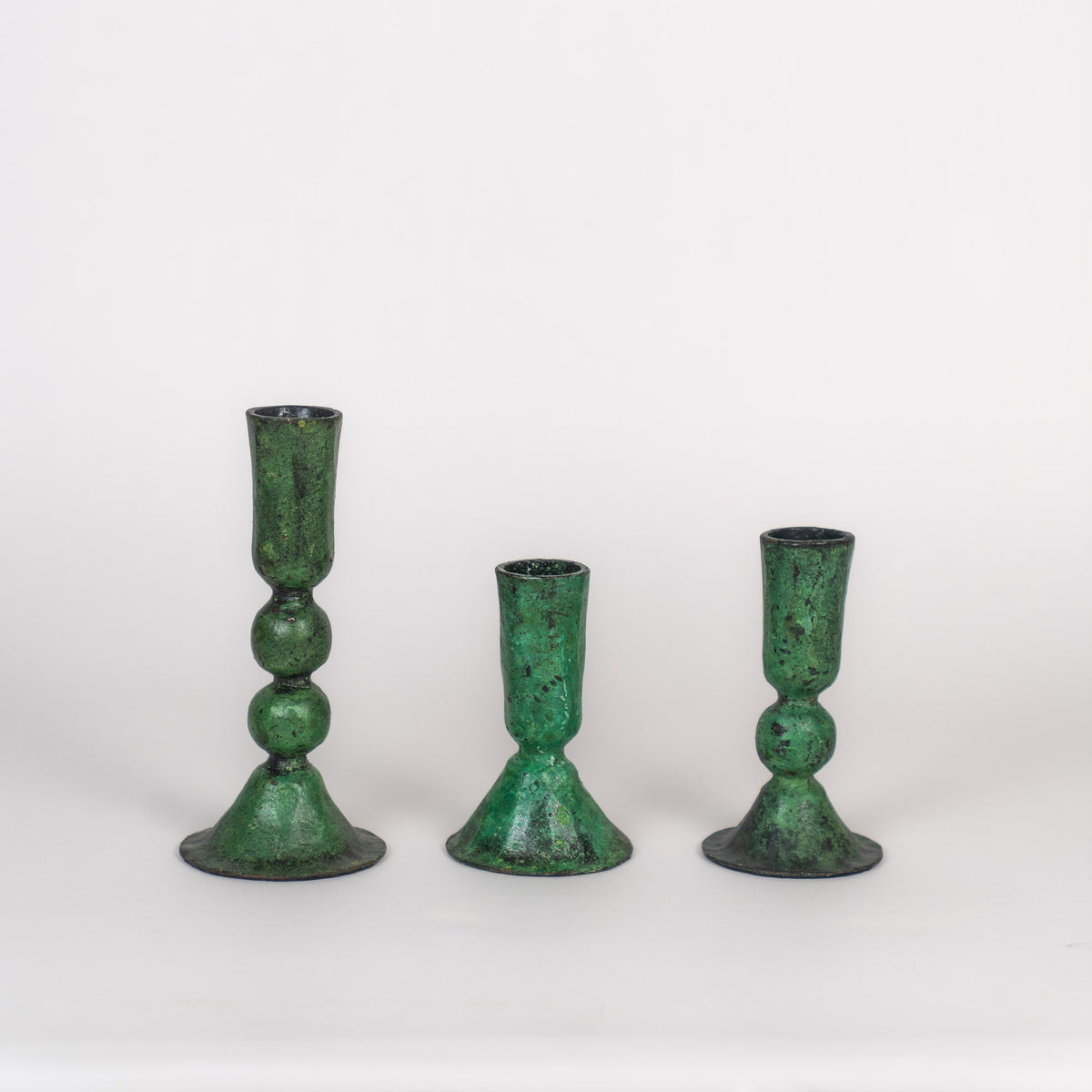 Austen Verdigris Candlesticks