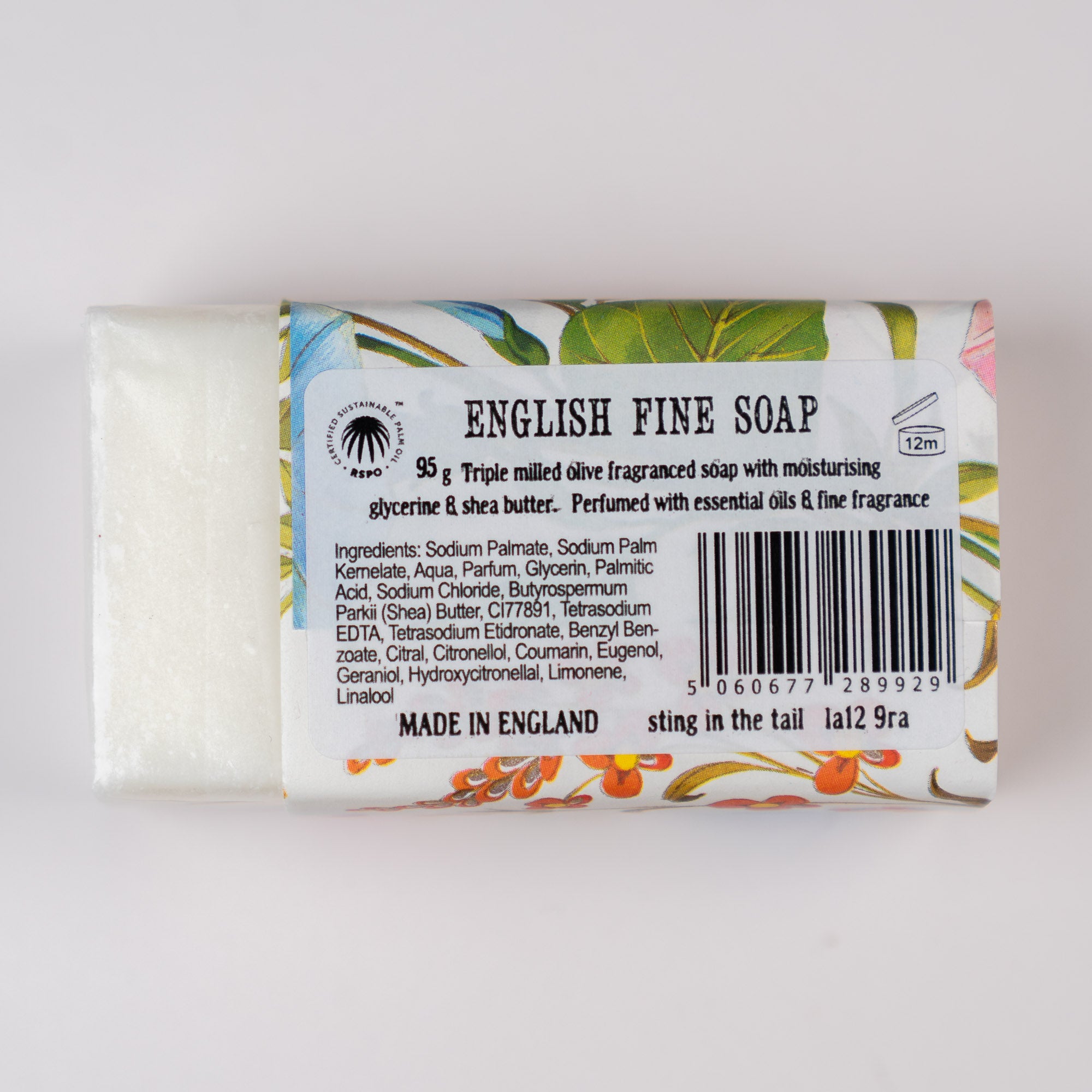 Floral Print: Luxury Wrapped Olive Soap