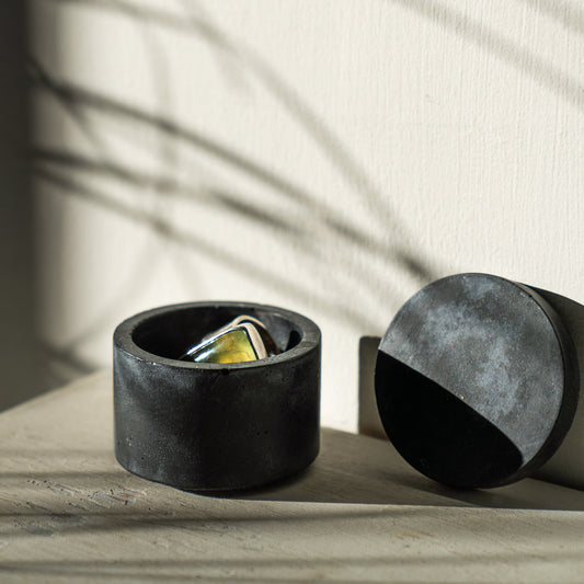 Concrete Jewellery Box: Charcoal