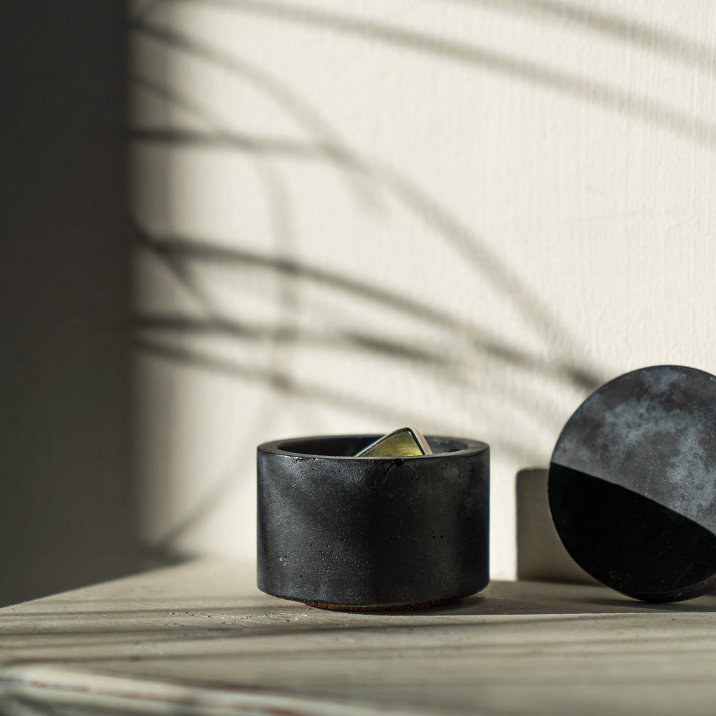 Concrete Jewellery Box: Charcoal