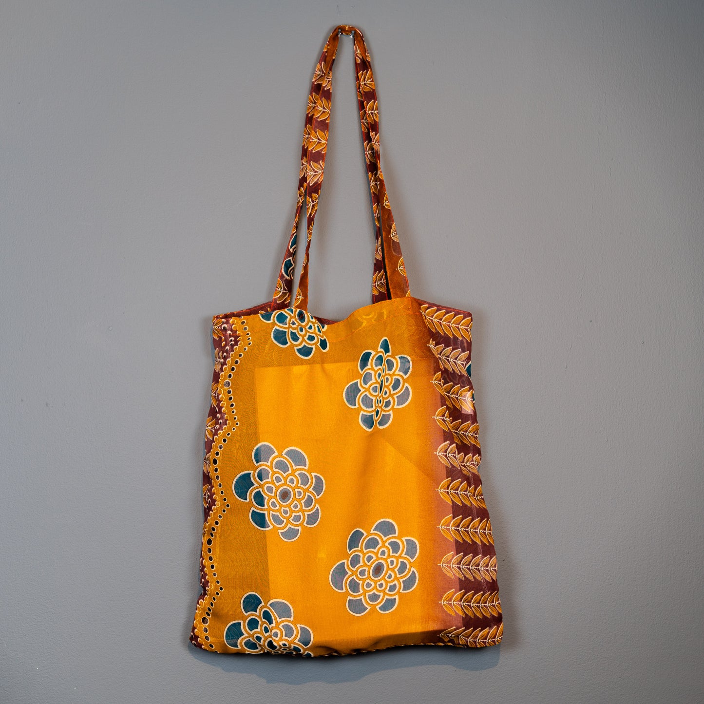 Upcycled Sari Shopper tote Bag: Assorted