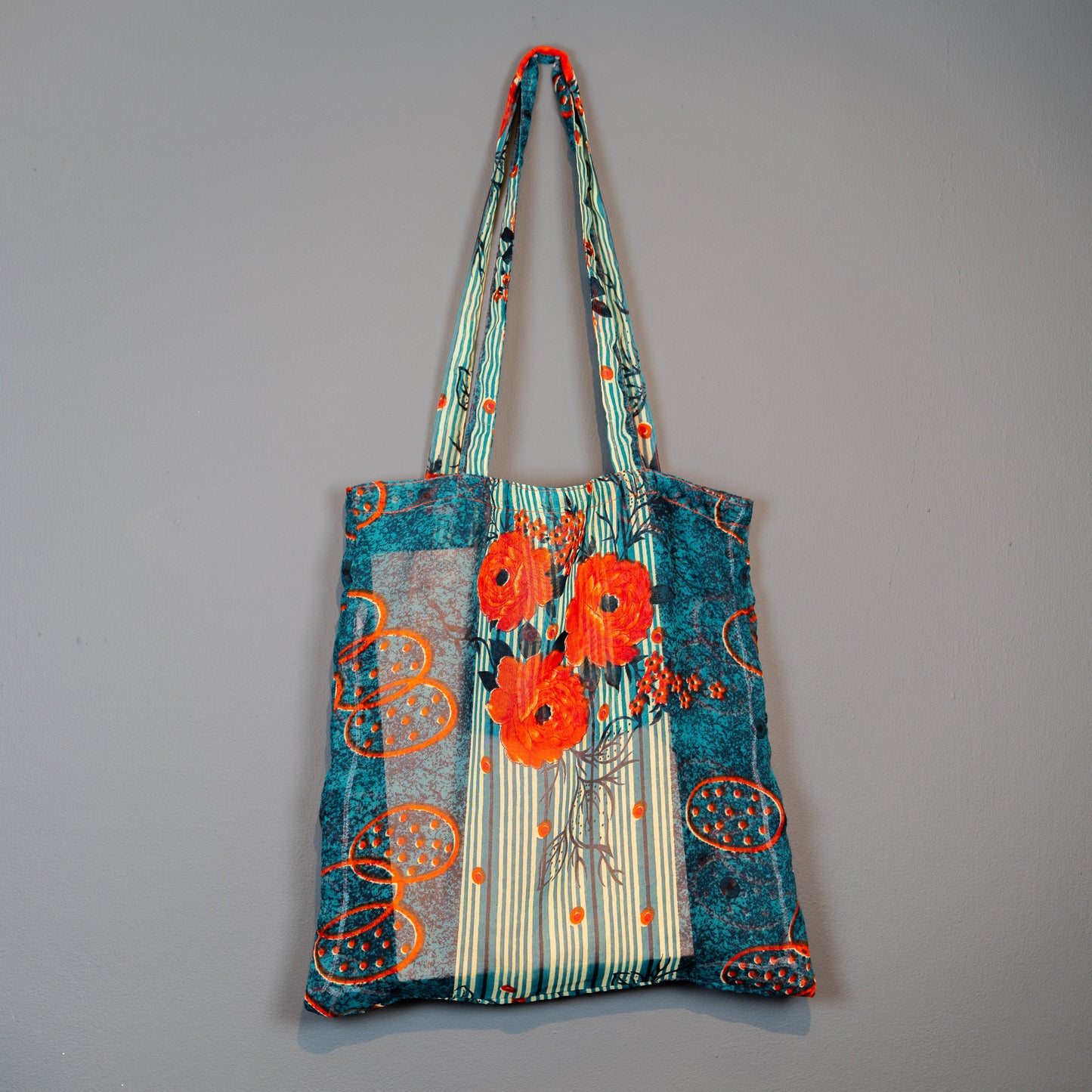 Upcycled Sari Shopper tote Bag: Assorted