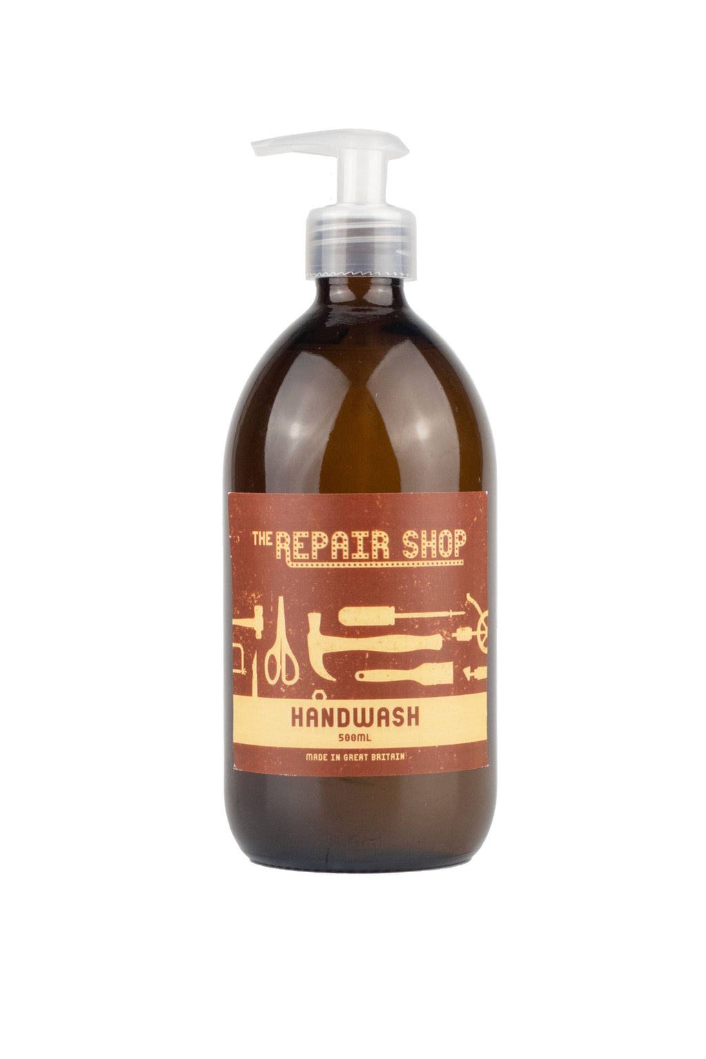 Studio shot of handwash packaging - white background.