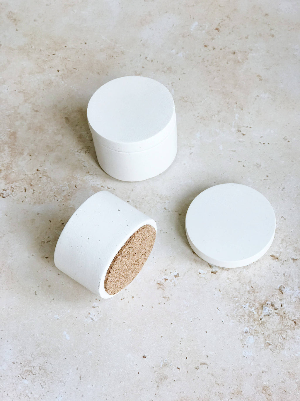 Concrete Jewellery Box: White