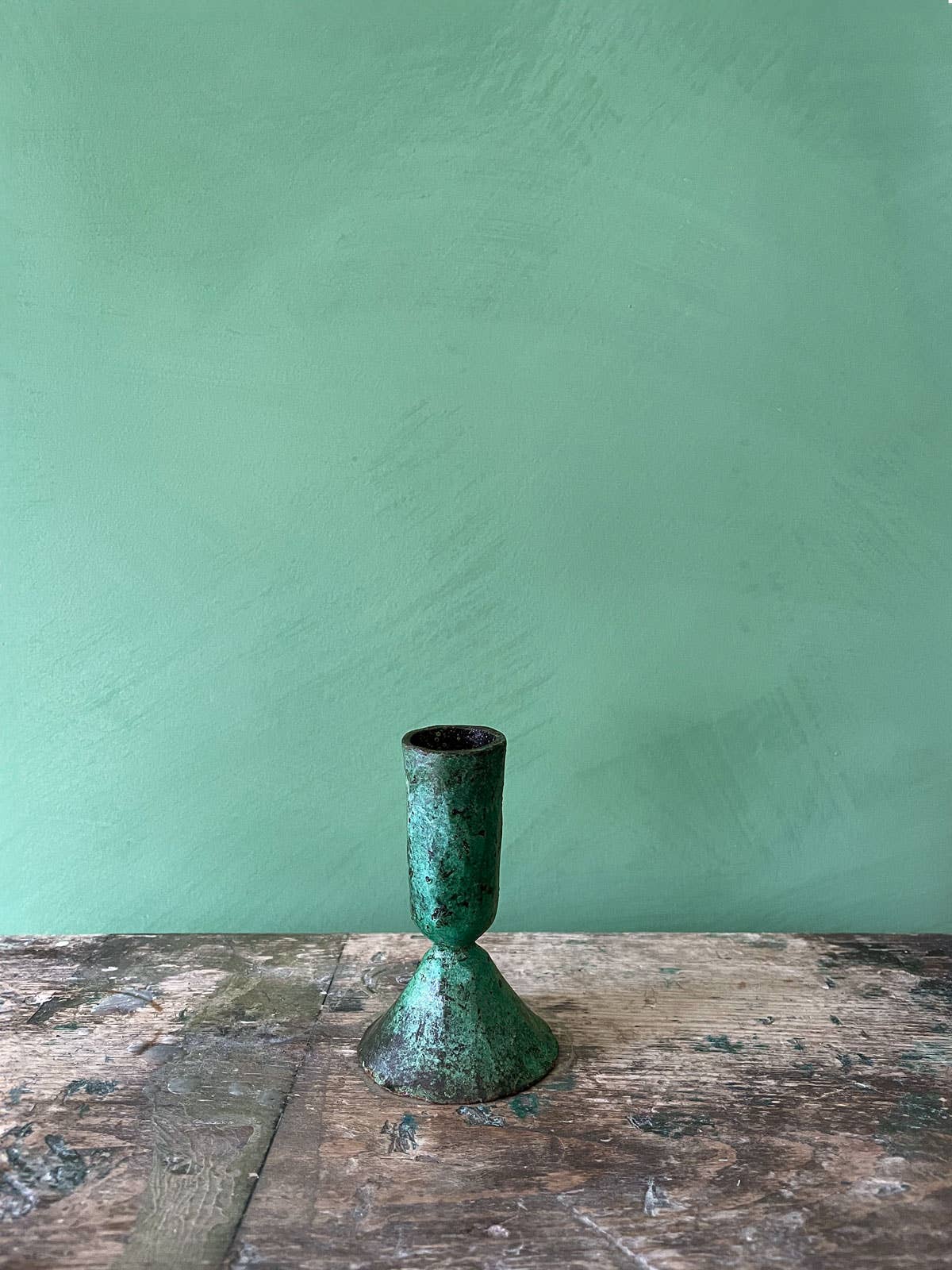 Austen Verdigris Candlesticks