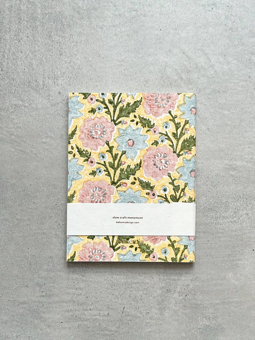 Floribunda Handmade Notebook, Buttermilk