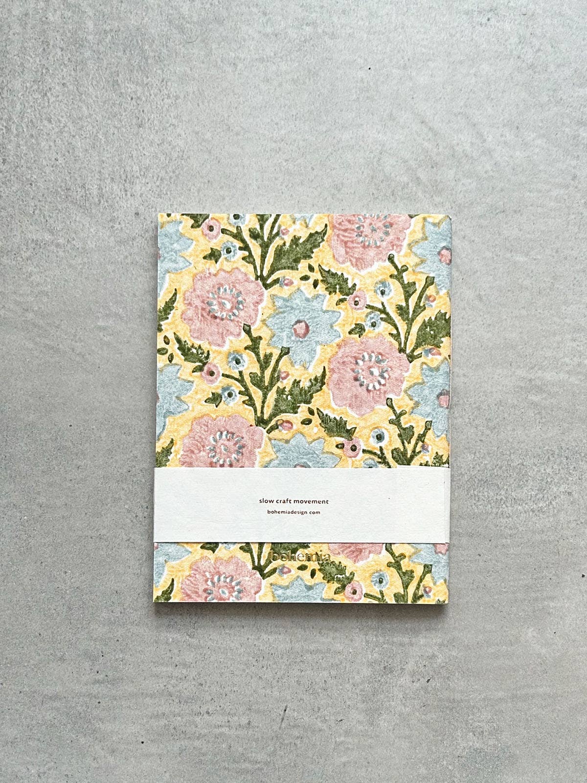 Floribunda Handmade Notebook, Buttermilk
